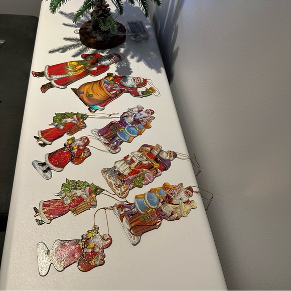 Christmas Ornaments Card Board Printed Image Santa Christmas ornaments - Picture 3 of 16